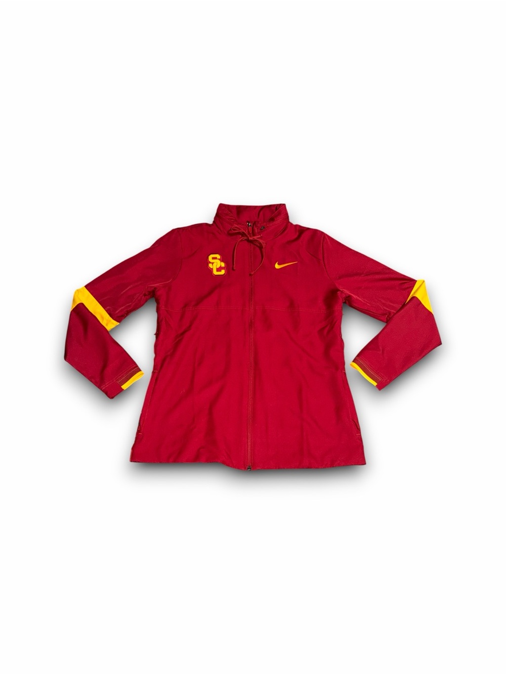 USC Trojans NCAA Nike dri-fit sportswear full zip track jacket women’s large